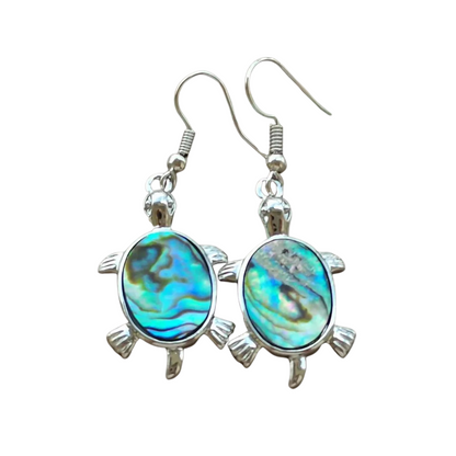 Ocean Abalone Rectangle Earrings